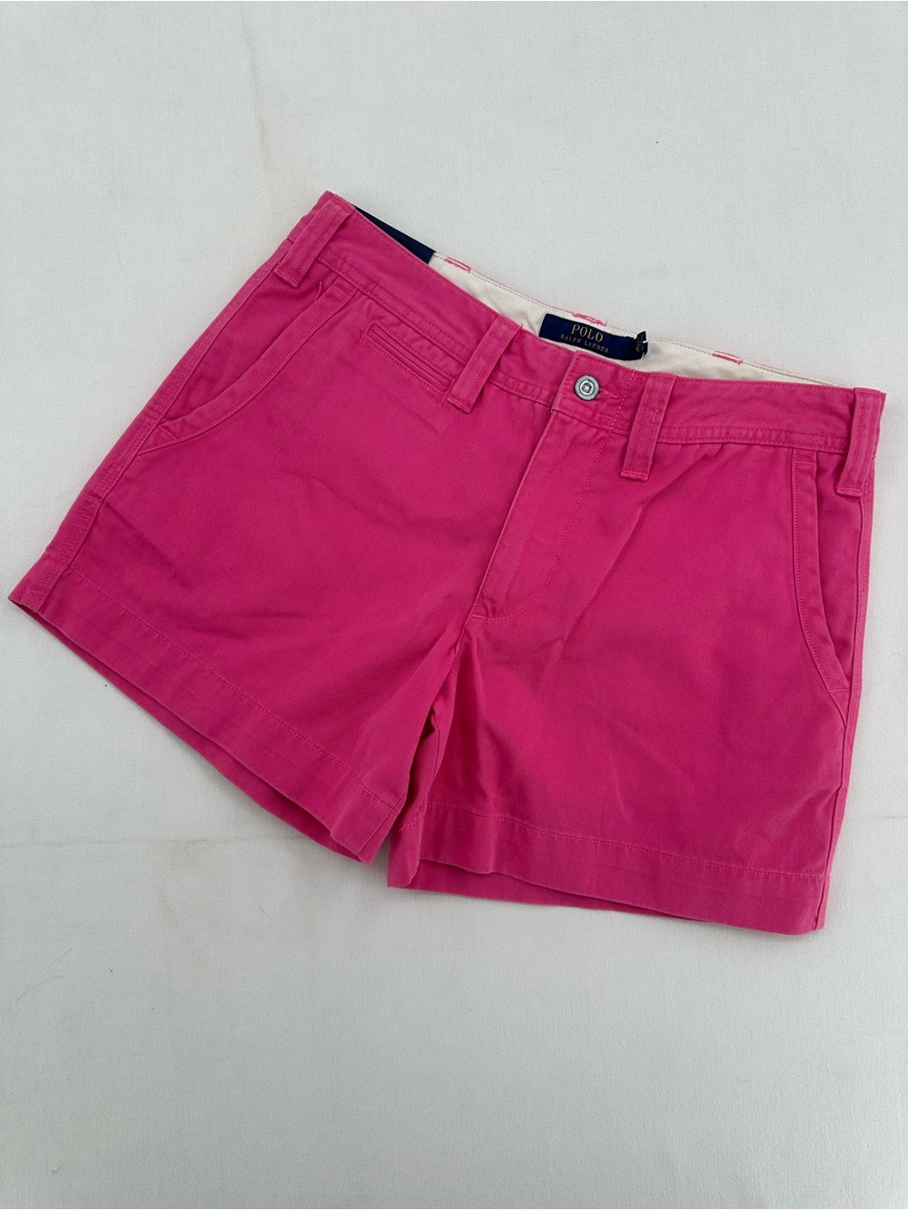 NWT Polo Ralph Lauren Pink Chino Shorts Classic Pony Size 4 Preppy